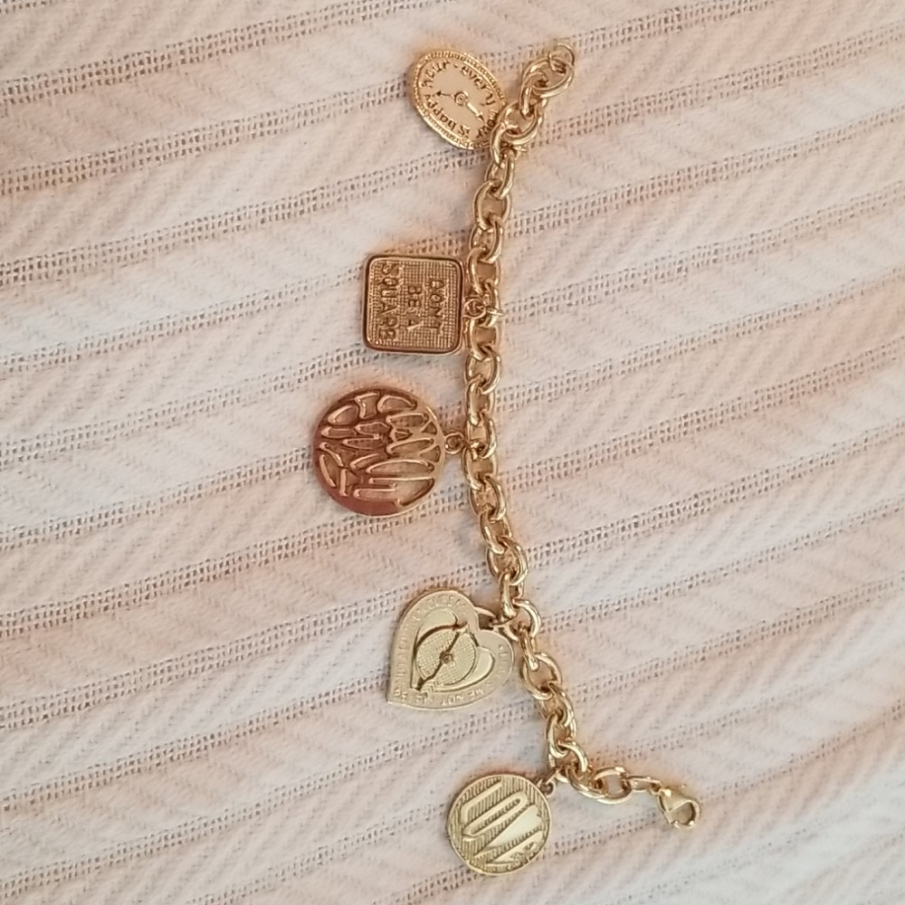 Lilly Pulitzer gold charm bracelet
